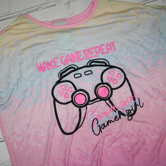 🎮 Gamer Girl Pajama Top · Size 14 (Girl) - Picture 3 of 4